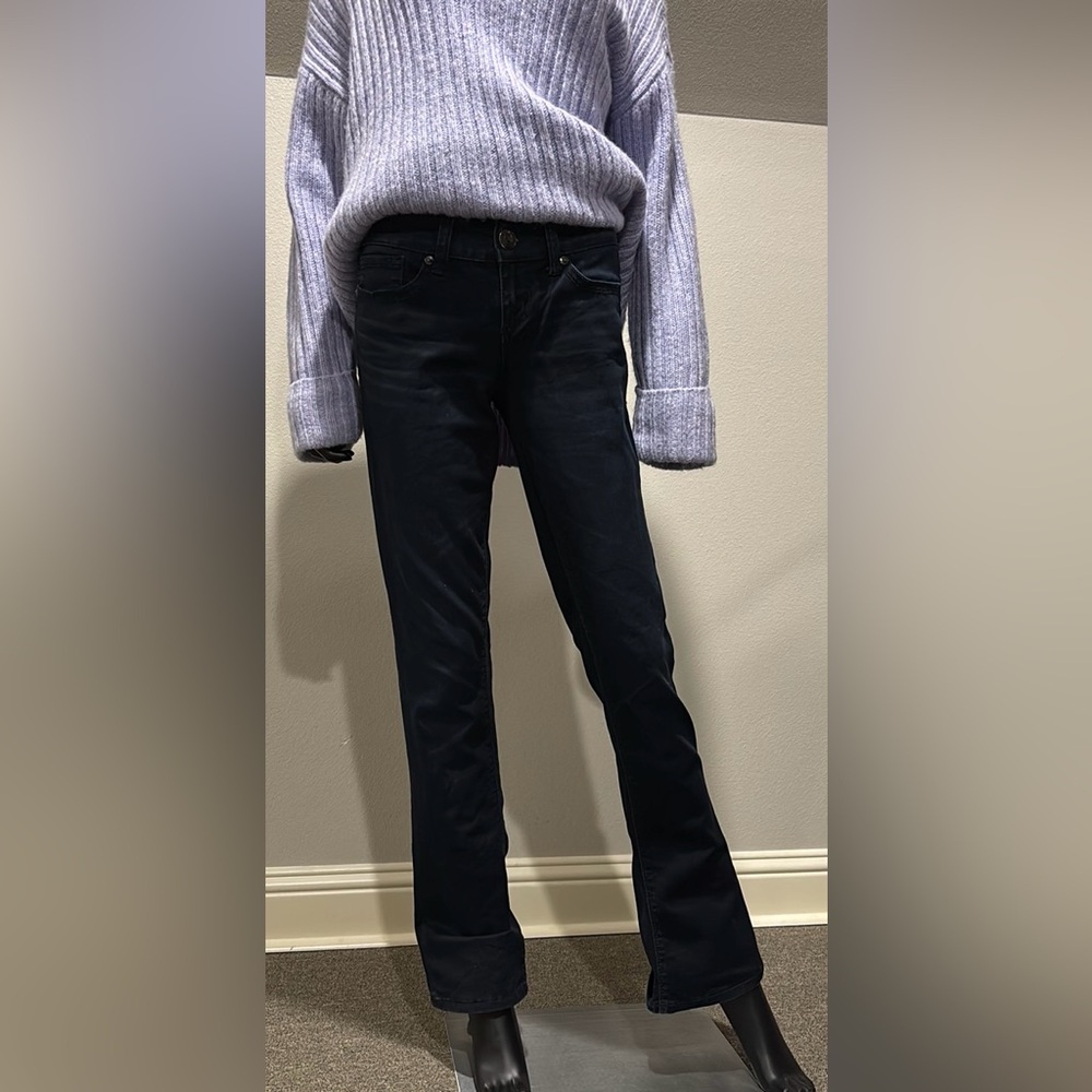 Seven 7 Jeans dark jeans skinny slight boot 4 27 slimming trouser fit Seven7